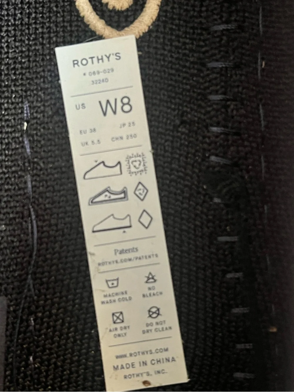 Rothy's The Daily Driver in Black Knit Slip-On Loafers size 8 Women’s - Picture 12 of 13
